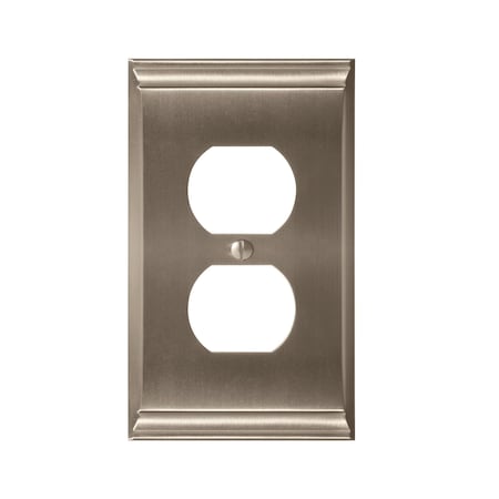 Amerock Candler 1 Gang Satin Nickel Wall Plate 1906952